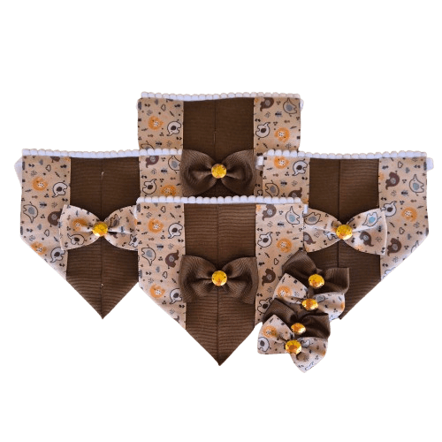Bandana Pet Marrom - Imagem 1