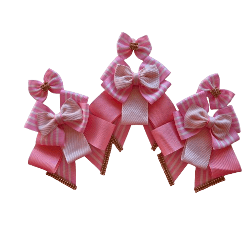 Colarinho Pet Rosa com Listras - Imagem 2