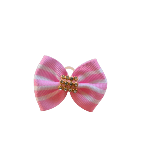 Colarinho Pet Rosa com Listras - Imagem 3