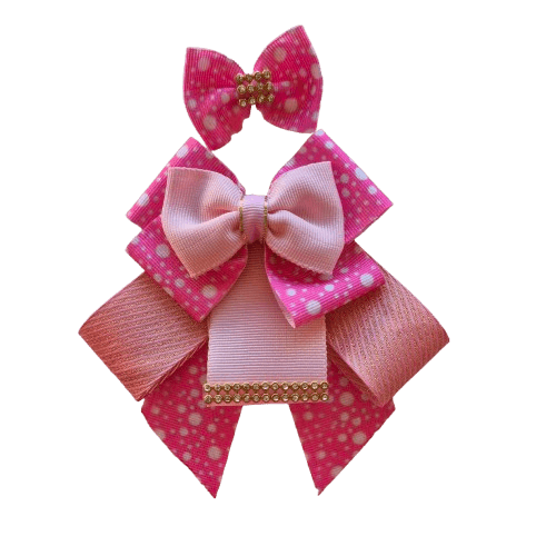 Colarinho Pet Rosa com Bolinha - Imagem 1