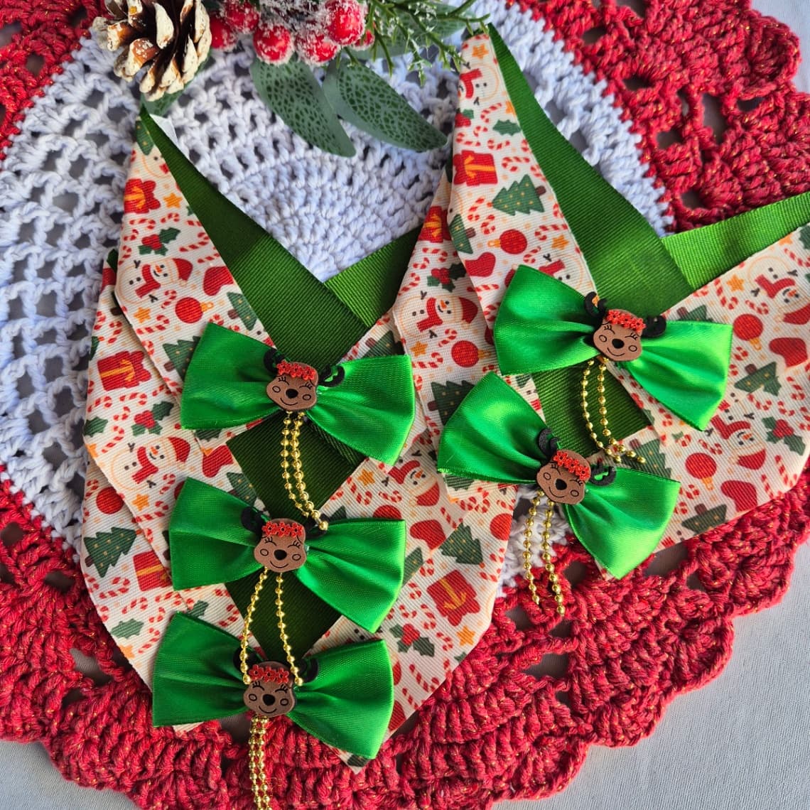 Colarinho Pet Natal Rena - Imagem 1